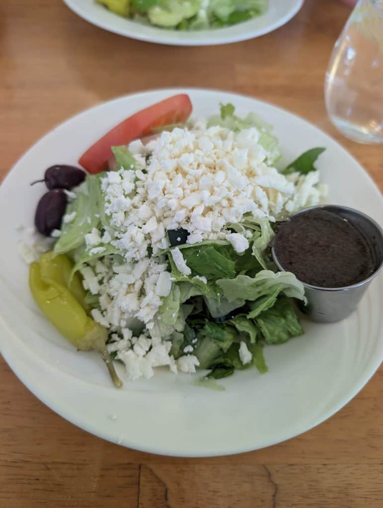 Greek Salad1, Gilshar Greek Cafe in Port Jefferson, N.Y.