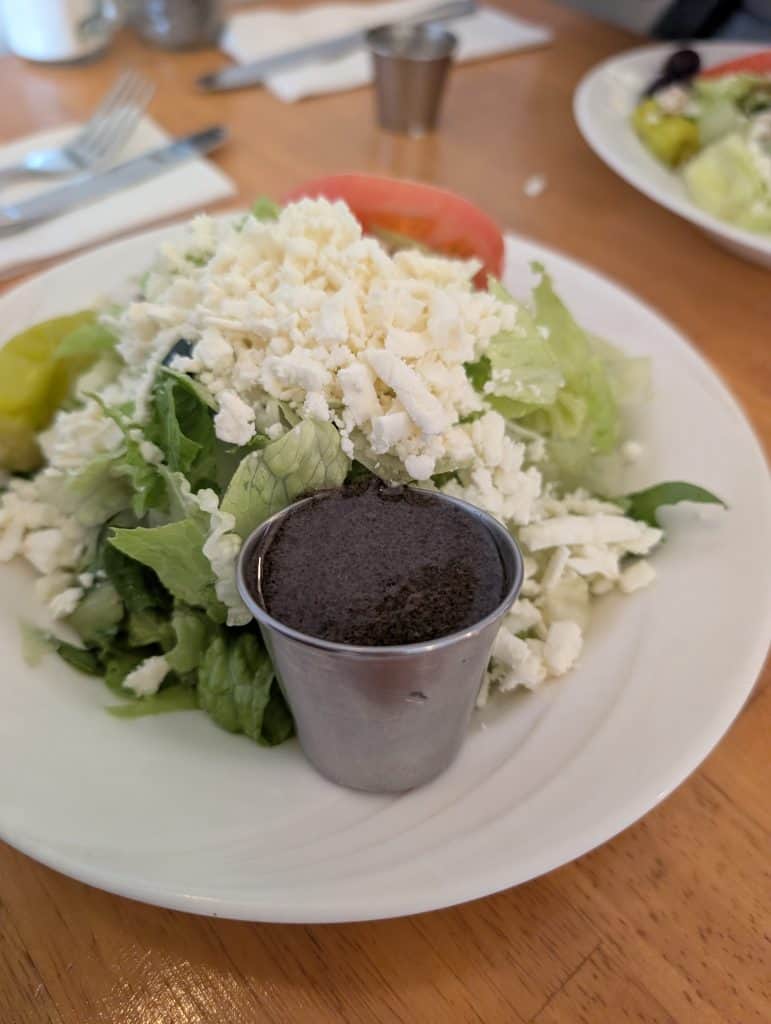 Greek Salad2, Gilshar Greek Cafe in Port Jefferson, N.Y.